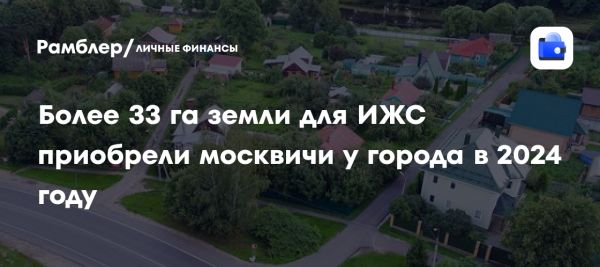 Продажа земельных участков в Москве для индивидуального жилищного строительства в 2024 году