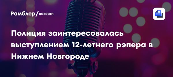 Проверка концерта гангста-рэпера Молодого Владимира в Нижнем Новгороде