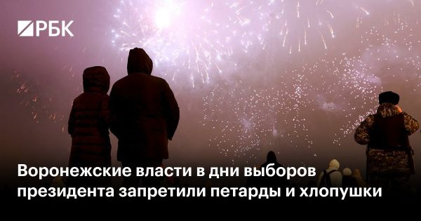 Власти Воронежской области запретили пиротехнику на выборах президента России