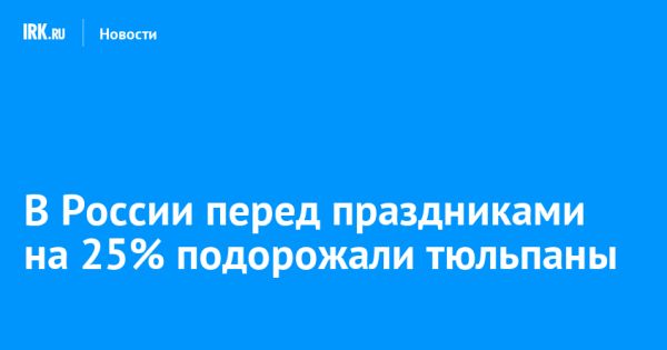 Анализ цен на цветы в России в преддверии праздников