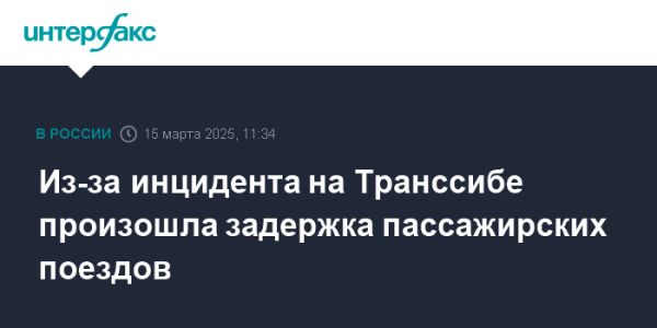 Инцидент на Транссибе задержал несколько пассажирских поездов