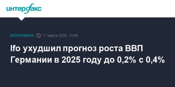 Прогноз роста экономики Германии на 2025 год