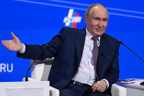 Путин на съезде РСПП о санкциях и развитии экономики