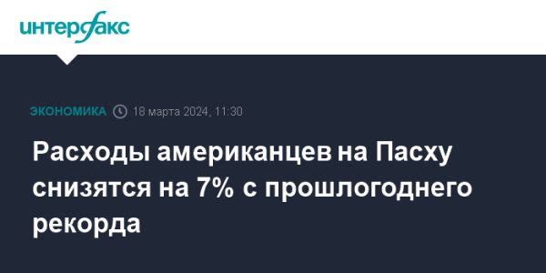 Празднование Пасхи в США: статистика и тренды