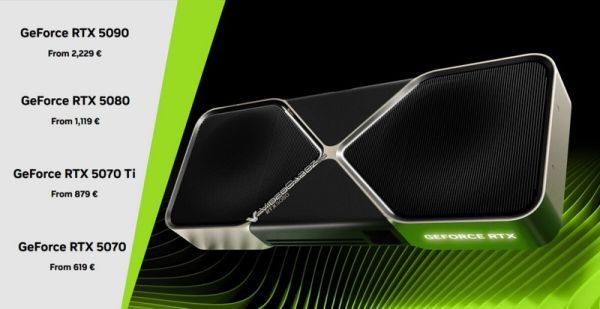 Снижение цен на видеокарты GeForce RTX 50 в Европе