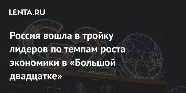 Россия среди лидеров экономического роста в Большой двадцатке в 2024 году