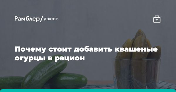 Польза квашеных огурцов: настоящие суперфуды для ЖКТ