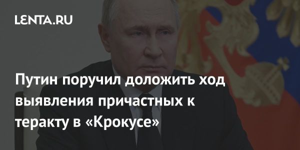 Путин поручил проверить причастных к теракту в «Крокус Сити Холле»