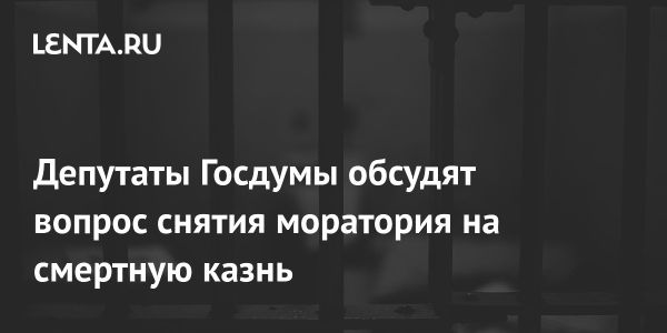 Обсуждение возможности снятия моратория на смертную казнь в России