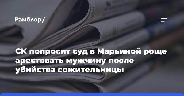 В Москве возбуждено уголовное дело по статье 105 УК РФ (убийство)