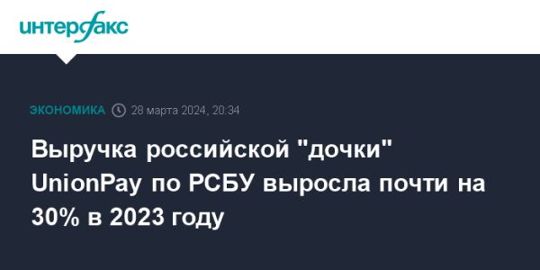 Выручка и прибыль ООО «Юнионпэй» за 2023 год