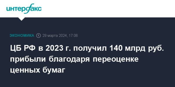 Банк России вернулся к прибыли: детали отчета 2023 года