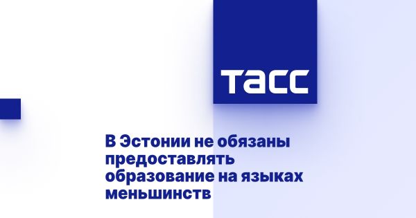 Верховный суд Эстонии: государство не обязано предоставлять базовое образование на неродных языках