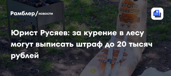 Последствия курения в лесу и пожара для нарушителей