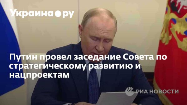 Заседание совета по стратегическому развитию в России