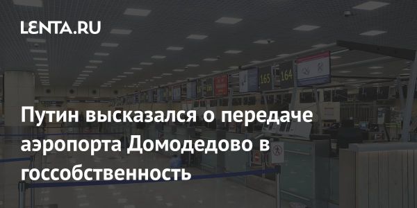Путин о передаче аэропорта Домодедово в госсобственность