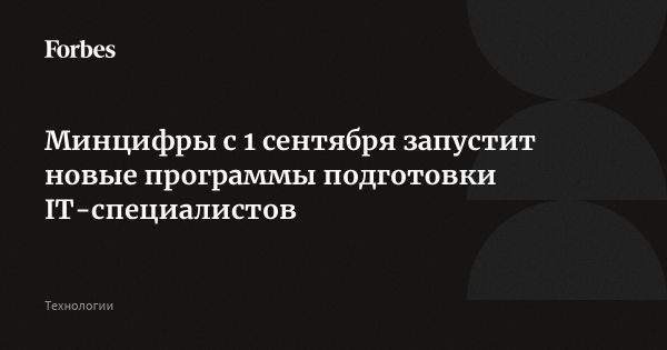 Новая программа подготовки IT-специалистов стартует в России в 2025 году