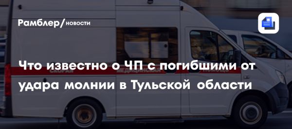 Трагедия на пляже в Тульской области три человека погибли от удара молнии
