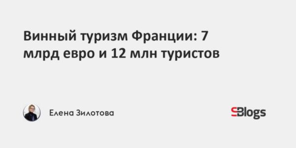 Винный туризм во Франции как культурный и экономический феномен