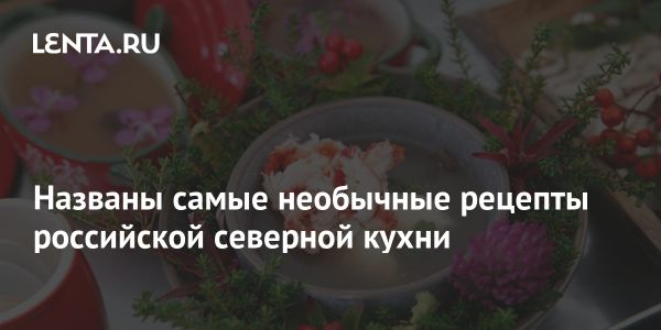 Особенности северной кухни России и перспективы ее развития