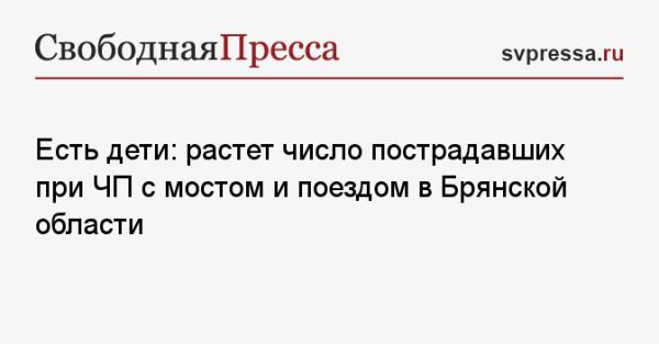Трагедия в Брянской области обрушение моста унесло жизни семи человек