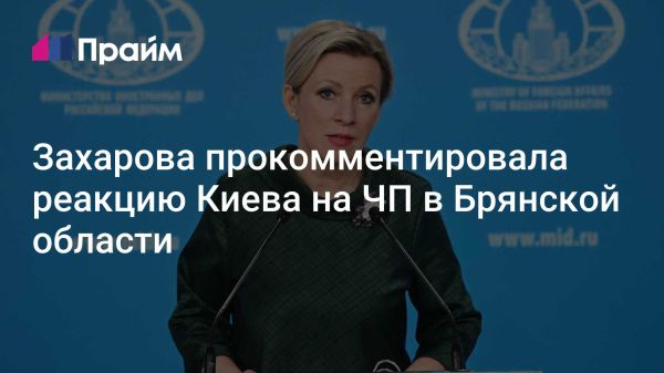 Захарова осудила злорадство Киева после трагедии с поездом в Брянске