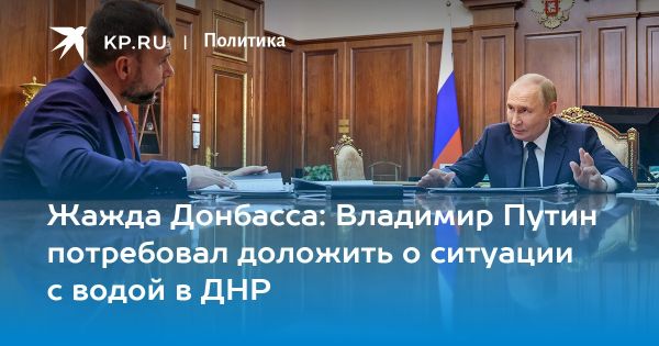 Встреча Путина и Пушилина обсуждает восстановление Донбасса