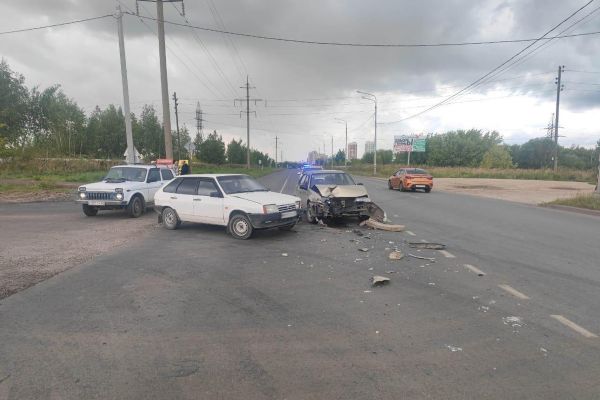 ДТП в Рязани с участием двух автомобилей