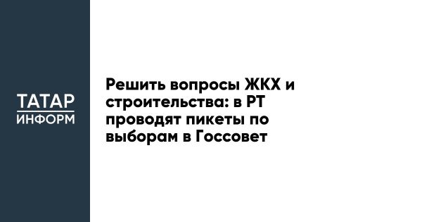 Пикетная кампания в Татарстане перед выборами в Государственный Совет