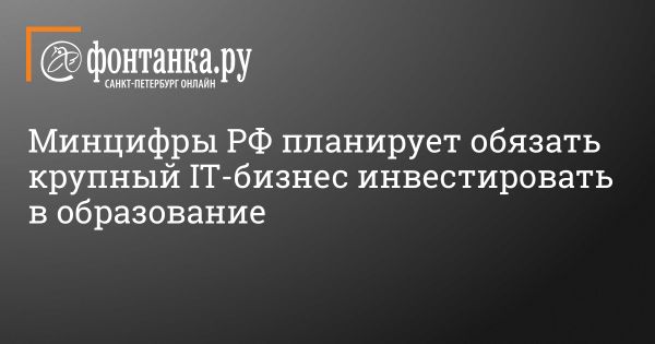 Минцифры предлагает IT-компаниям инвестировать в образование