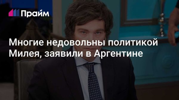 Недовольство граждан Аргентины политикой президента Хавьера Милея